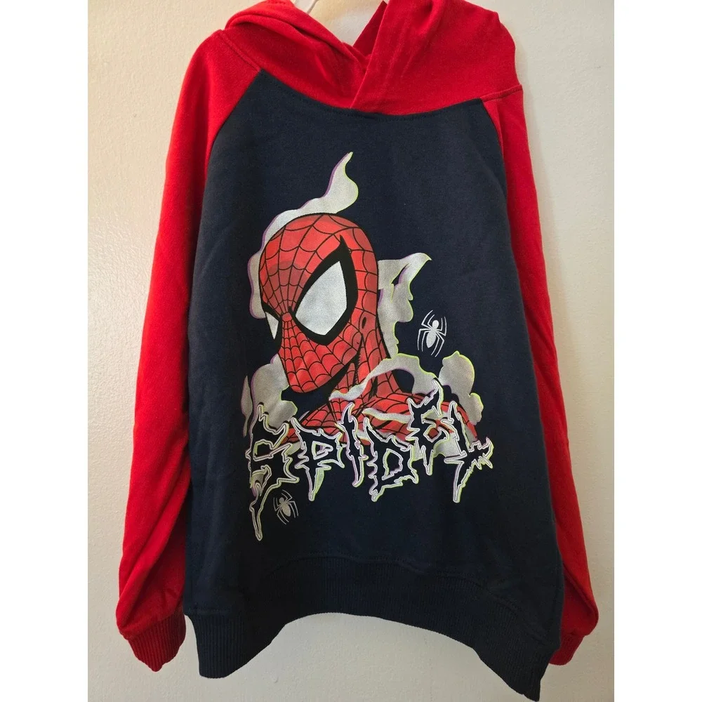 Marvel Spider-Man Boys Hoodie and Jogger Pants Set Red Navy Gray Size 6